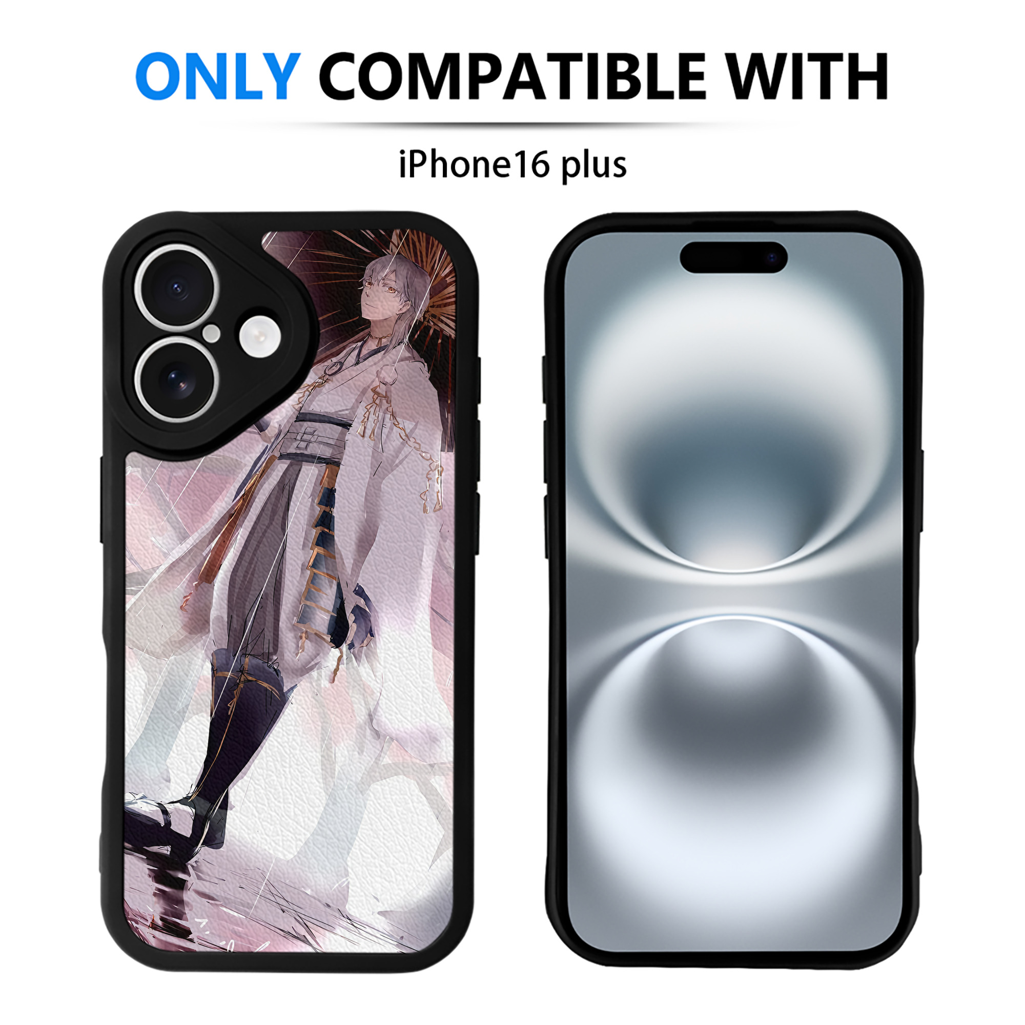 （画像用） 刀剣乱舞 Touken Ranbu 【iPhone 16シリーズ対応】シリコンスマホケース（レザー調） 材質：シリコン
